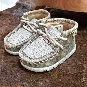 Twisted X Baby Moccasins- Grey